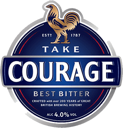 Courage Brewery slogan
