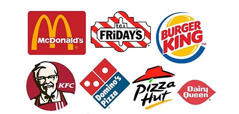 Fast Food Restaurants Slogans Concept